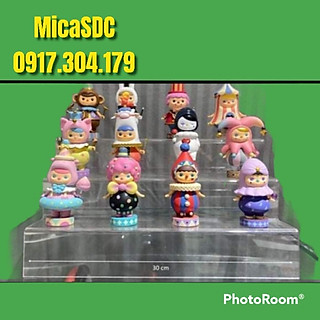 Kệ mica tầng dạng uốn - hộp trưng bày mô hình, tiểu mô hình