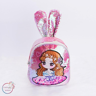 Balo cho bé mẫu giáo, balo trẻ em lấp lánh có đèn viền xung quanh siêu cute - SIÊU HOT