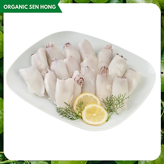 Mực ống nguyên con làm sạch size 6-8cm 500gr