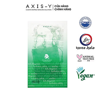 Axis-Y Mặt nạ giấy Mugwort Green Vital Energy Complex Sheet Mask 27ml