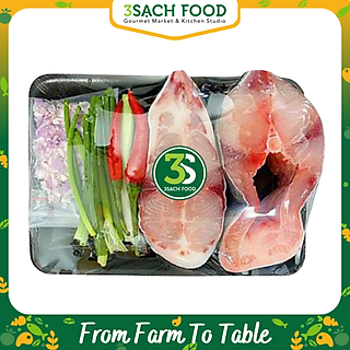 Cá basa kho tộ 3S khay 600gr - Nguyên liệu đã được sơ chế