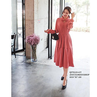 Q550220 ĐẦM XÒE CỔ NHÚN BÈO