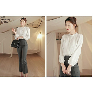 TOP498 ÁO SƠ MI NỮ NHÚN BÈO