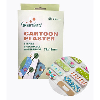 Băng keo cá nhân hình thú Greetmed (Hộp 100 miếng)