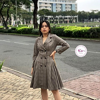 Đầm dự tiệc vest tay dài thời trang Ori Clothing