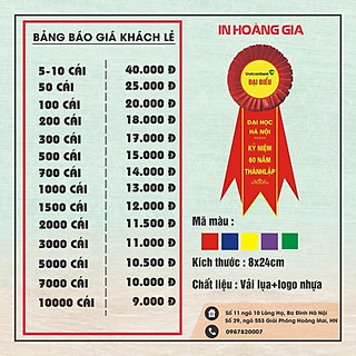 mẫu hoa cài đại biểu số 6