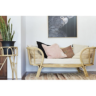 Sofa Mây Đan Ngang Tay Vòm Cách Tân - Rattan Sofa