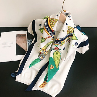 Khăn lụa nữ thời trang cao cấp bản to 90x90cm - khăn quấn áo