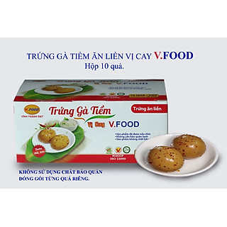 TRỨNG GÀ VỊ CAY HỘP 10 QUẢ