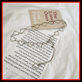 Dây Thắt Lưng Kim Loại Mắt Xích Hình Trái Tim Thời Trang Hàn Quốc Cho Nữ - DL01