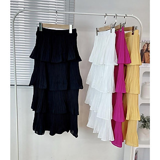 Chân váy xếp tầng - Chân váy xếp ly nhiều tầng - Nhiều màu lựa chọn