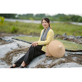 Bộ bà ba lụa vàng quần phi đen - Áo bà ba lụa lẻ nam bộ - Có bộ bà ba Bigsize- may sỉ bà ba toàn quốc - May bộ bà ba theo yêu cầu