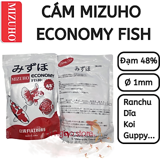 Gói 500g Cám Mizuho 500g - ECONOMY FISH - Thức ăn chuyên dành cho cá vàng,ranchu - cám cá vàng,ranchu | Hingaostore.