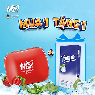 Kẹo Bạc Hà Không Đường Impact Mints 14g ( Tặng 1 gói Tempo)