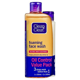 clean and clear face wash 3 step