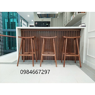 ghế gỗ bar Đảo Võng mầu nâu đỏ Chiều Cao 65cm