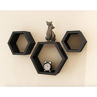 Kệ sách treo tường - kệ trang trí hình lục giác