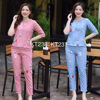 Quần áo mặc nhà cổ bèo sau sinh đẹp rẻ