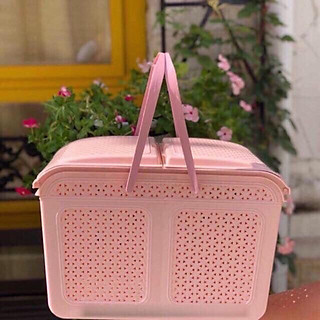 Làn Nhựa Đựng Đồ Sơ Sinh Có Nắp Tiện Lợi