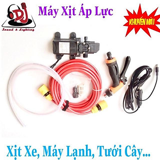 Combo Máy bơm mini rửa xe, rửa máy lạnh, xịt sân vườn, tưới cây vườn lan