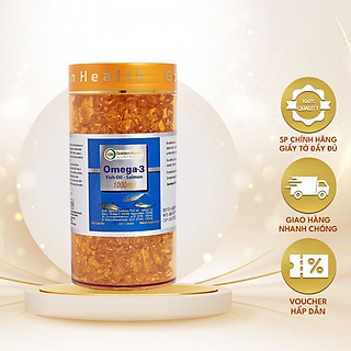 Viên uống dầu cá hồi Omega 3 Golden Health 1000mg bổ mắt, tốt cho trí não, hỗ trợ tim mạch, chống lão hóa
