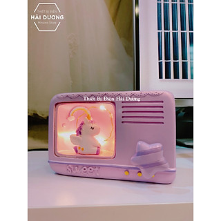 Đèn Ngủ Trang Trí Radio Kỳ Lân Siêu Dễ Thương - trang trí căn phòng vintage decor tiết kiệm giá rẻ - quà tặng ý nghĩa