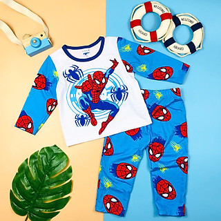 Bộ tay dài Siêu nhân Nhện Cotton 100