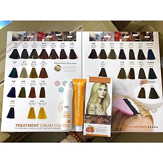 Thuốc Nhuộm Tóc Nâu Khói Lạnh kèm oxi và gang tay