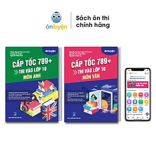 Sách thi vào 10 - Combo 2 cuốn Cấp tốc 789+ môn Văn, Anh