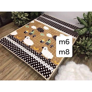 Thảm trải giường lông cừu hàng loại 1