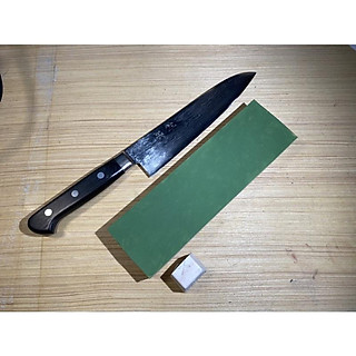 A Đồ liếc dao bằng da bôi sẵn lơ xanh 6000grit