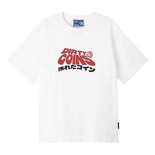 DirtyCoins Áo thun Wavy Logo T-Shirt - White
