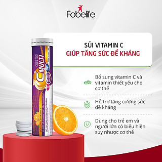 Viên Sủi Vitamin C Tăng Sức Đề Kháng Bổ Sung Vitamin C Multi ( Tuýp 20 viên )