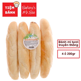 – Bánh Mì Tươi ăn liền đặc ruột – 4 ổ/ bịch