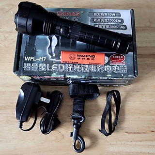 Đèn pin Siêu Sáng wasing WFL-H7 CREE LEDs XM-L2-U2 10W
