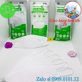 Khẩu trang kf94 SHB pro mask chính hãng, khẩu trang 4d mask 4 lớp