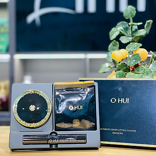Bộ Phấn Nước Ohui Ultimate Cover Lifting Cushion SPF50+/PA+++ Tặng Mascara
