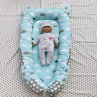 Nệm Nôi Thông Minh Kèm Gối Cho Bé - Nôi Ngủ Sơ Sinh Cho Bé ( Mẫu ngẫu nhiên)