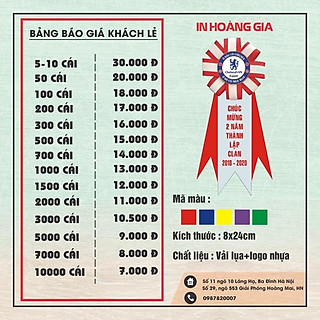 hoa cài đại biểu mẫu 5