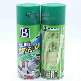 Chai xịt tẩy keo băng dính, tẩy băng keo, nhựa đường Botny 450ml