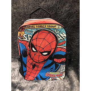 Balo, cặp táp 16in 2 ngăn hình người nhện Spiderman nổi màu đen đỏ -  690SPNG5009382D