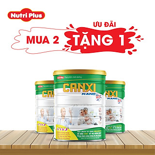 Sữa bột CANXI NANO Bổ sung canxi, hỗ trợ chắc xương khớp NUTRI PLUS 900G