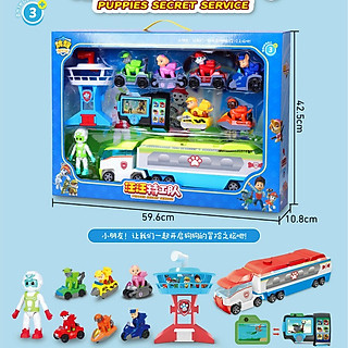 Mô hình đồ chơi xe và tháp chó cứu hộ mới - HỘP QUÀ TẶNG BÉ