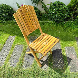 Ghế Tre Xếp Xuất Khẩu ĐAN TRÀ  - Ghế Tre Ăn -Ghế Tre Làm Vệc -Ghế Tre Decor Quán- Nội Thất Mây Tre Đan