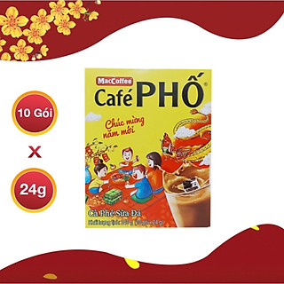 Café Phố MacCoffee đen đá - sữa đá ( hộp 10 gói )