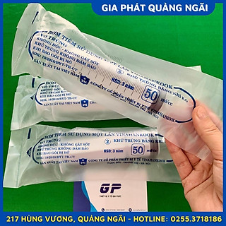 BƠM TIÊM XI LANH 50ML TIÊM 50ML ĂN VINAHANKOOK XILANH NHỰA ỐNG CHIẾT CHIA VẠCH
