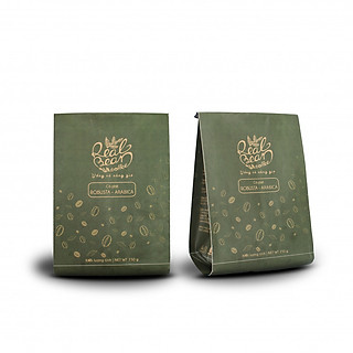 Cà Phê Arabica và Robusta Rang Xay Nguyên Chất 100% Real Bean Coffee  (250g)