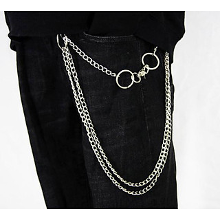 Xích treo quần hip hop phối jean jogger cực chất
