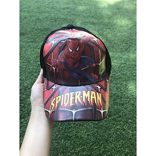 Nón kết lưới hình người nhện màu đen siêu cool cho bé trai - PP10169SD