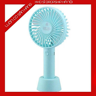 Quạt Tích Điện Mini Cầm Tay 3 Chế Độ Gió